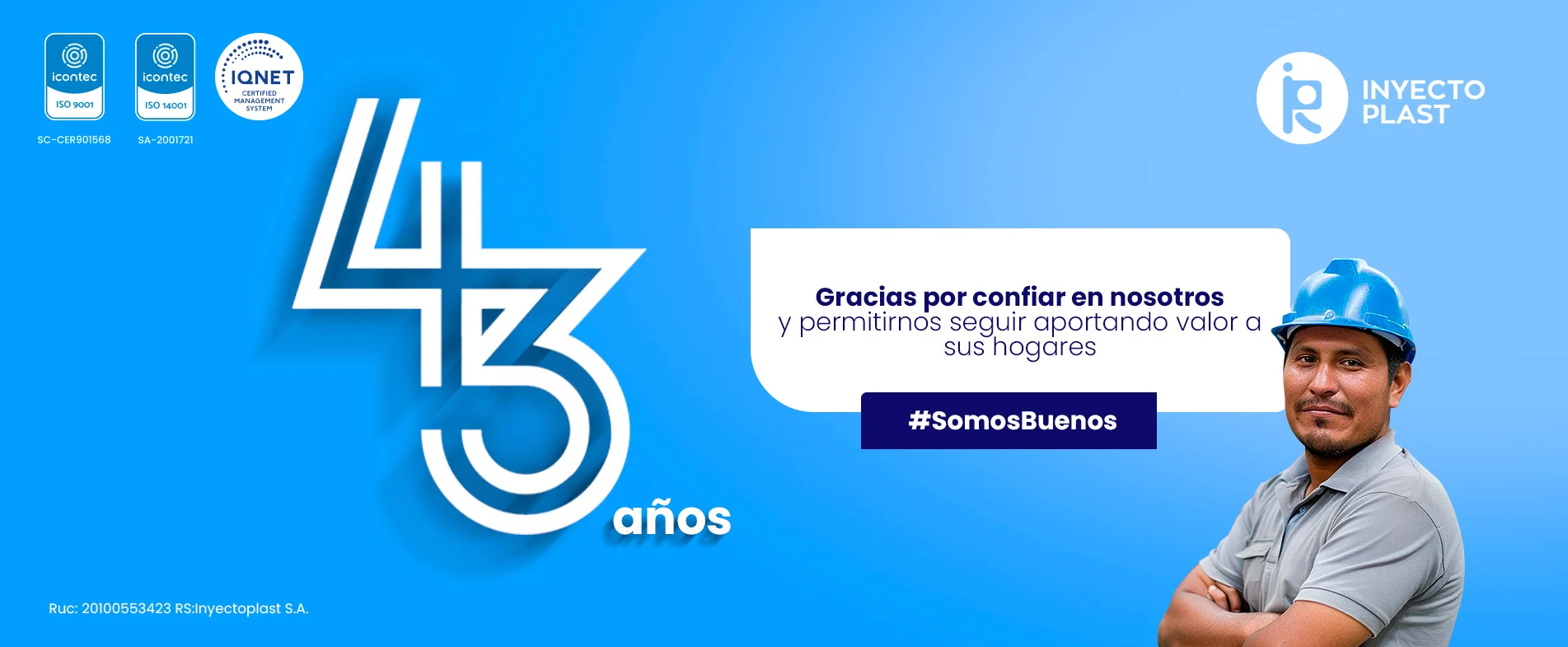 Celebrando el aniversario de Inyectoplast: Una historia de innovación y calidad